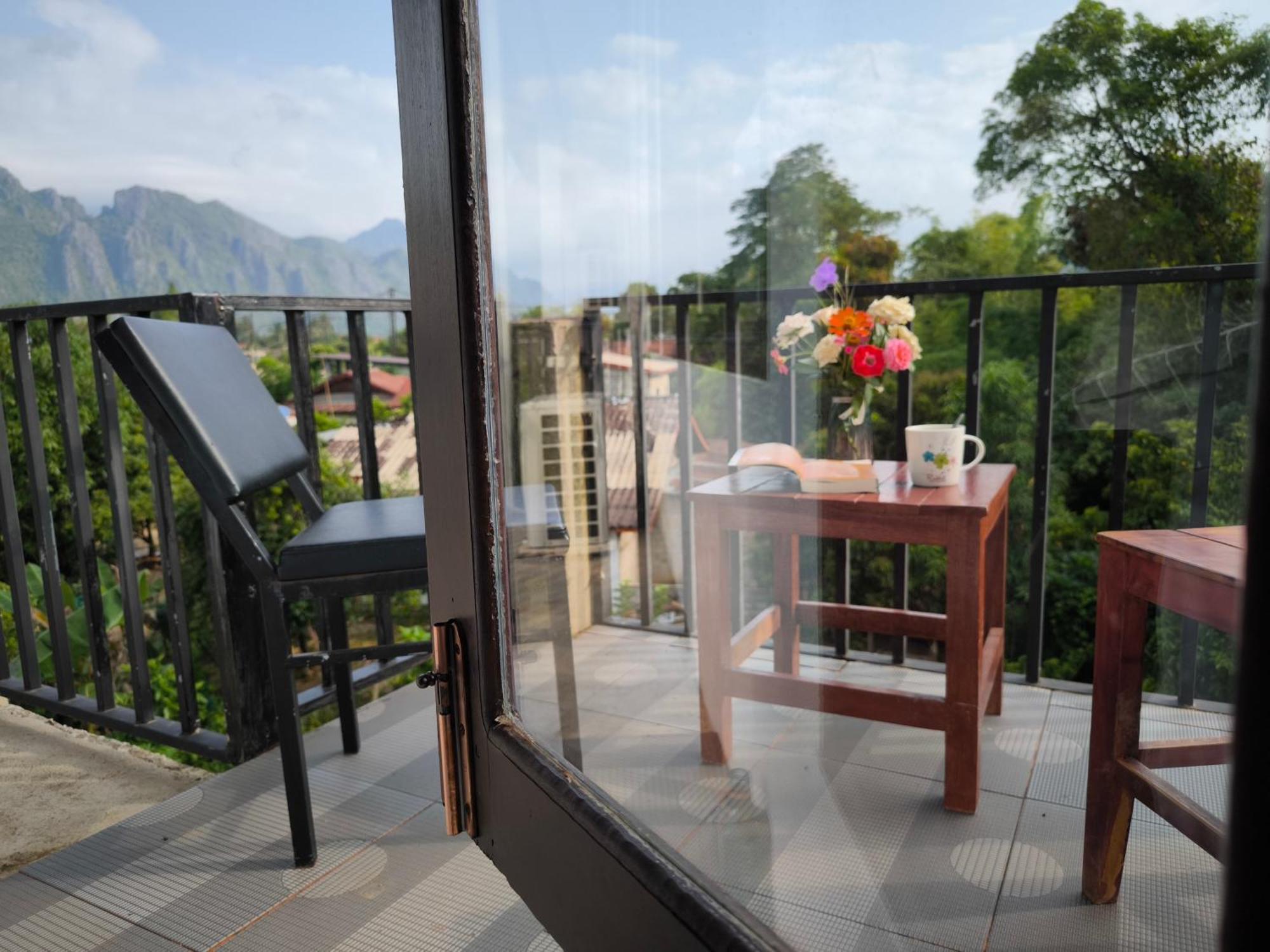 Dok Champa Resort Vang Vieng Bagian luar foto