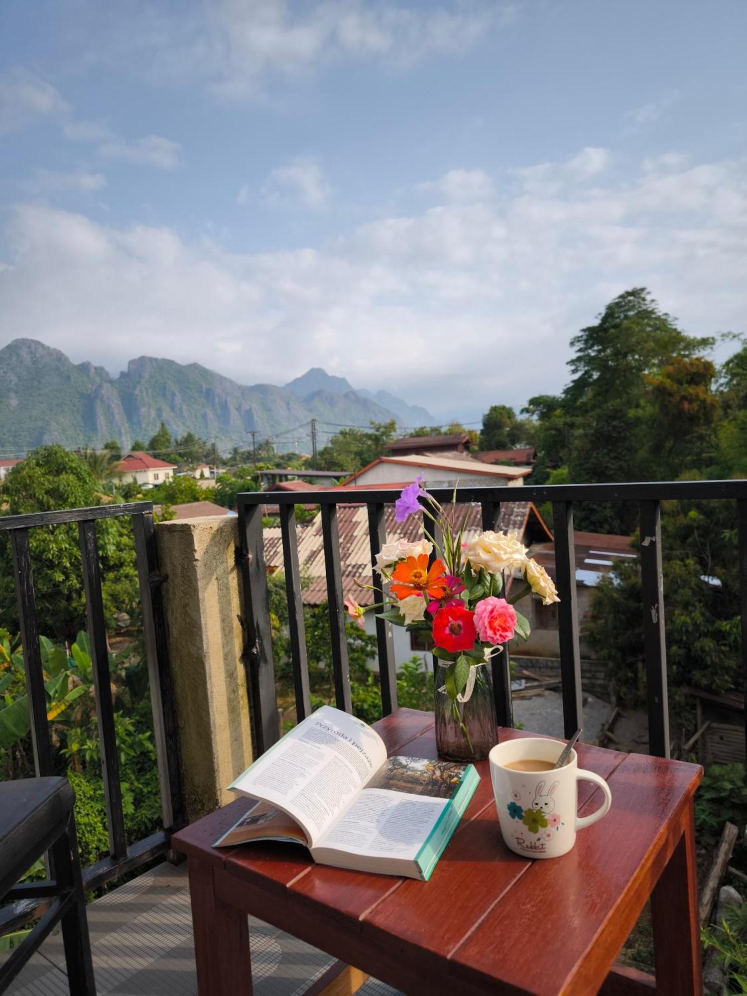 Dok Champa Resort Vang Vieng Bagian luar foto